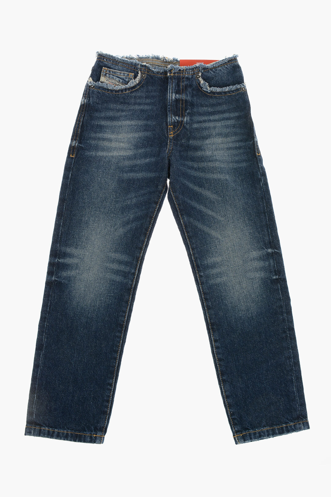 Diesel Kids 0405~Stonewashed Jeans With Frayed Hem