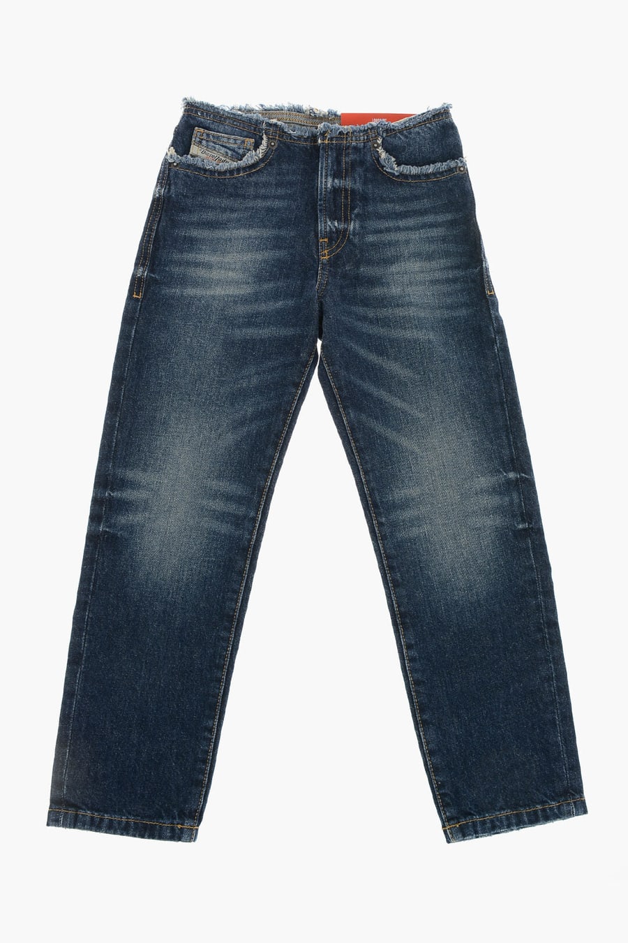 Diesel Kids 0405~Stonewashed Jeans With Frayed Hem