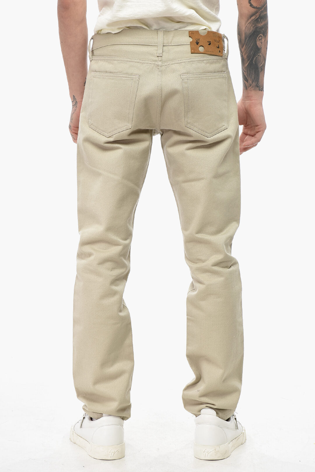 Off-White 2500~Skinny Fit 5-Pocket Denim Pants, view 2