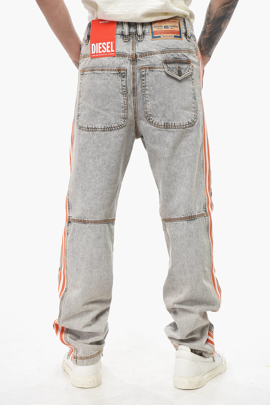 Diesel 2470~Regular Fit Jeans D-ARBUS With Contrasting Side Band 19cm L.30, view 2