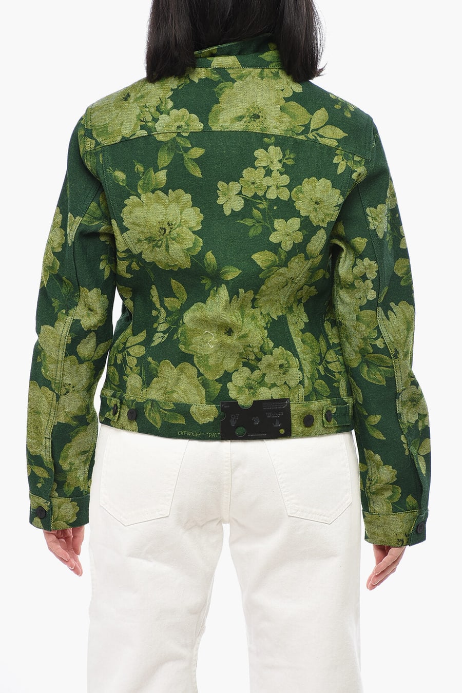 Off-White 2850~Floral Denim Jacket, view 2