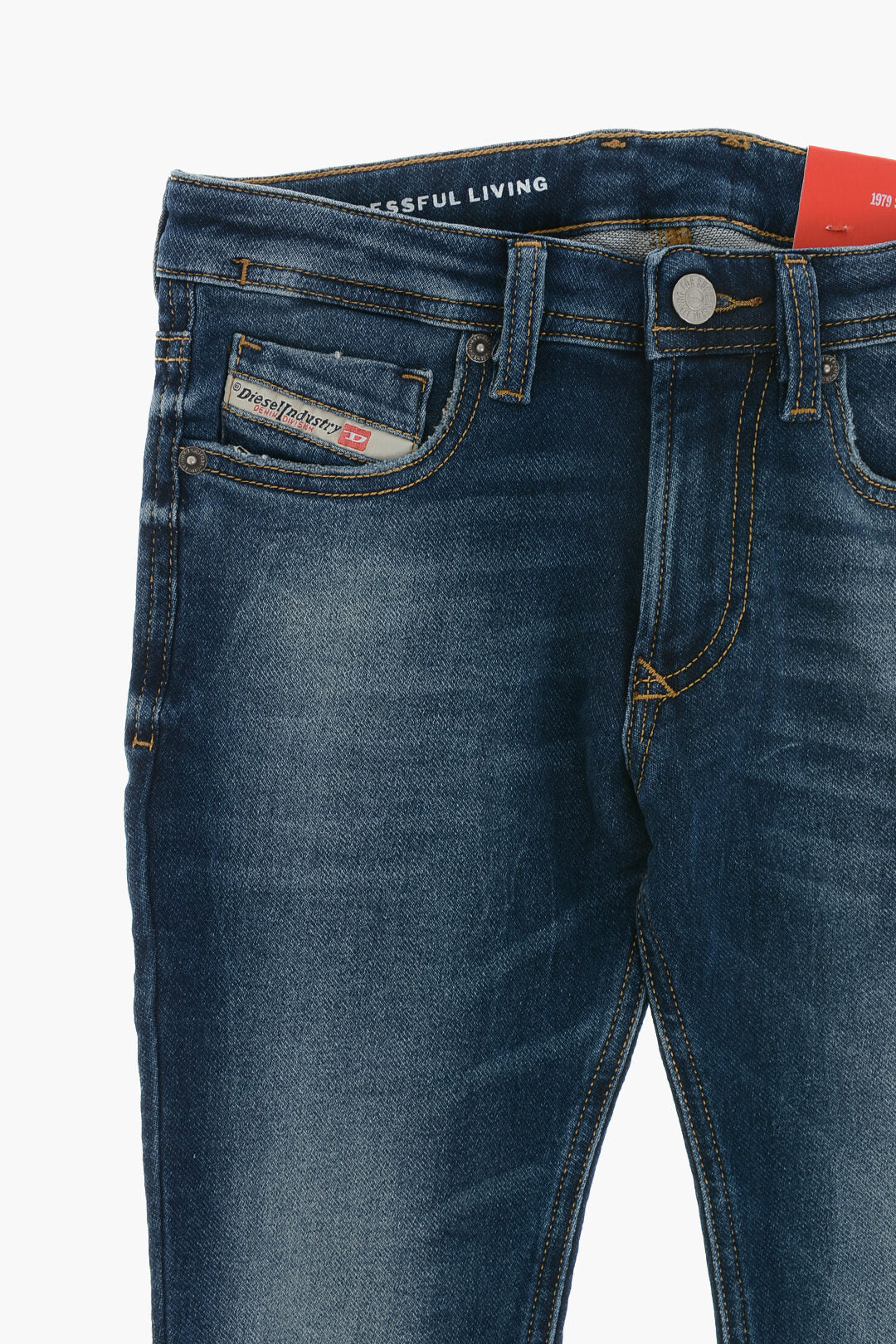 Diesel Kids 0405~Stonewashed Jeans 1979 SLEENKER With Branded Button, view 2