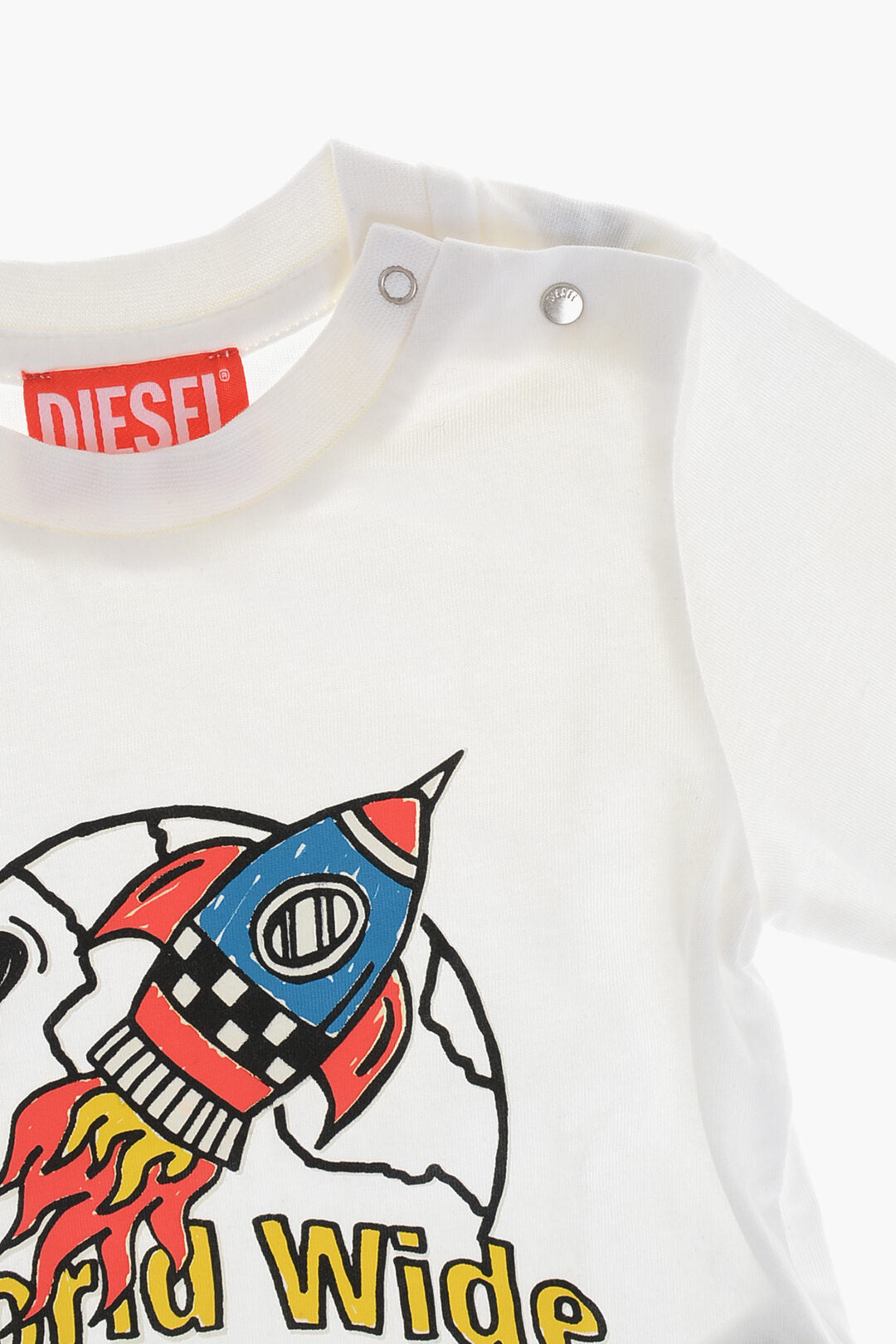 Diesel Kids 0405~Printed Long-Sleeve Crewneck T-Shirt