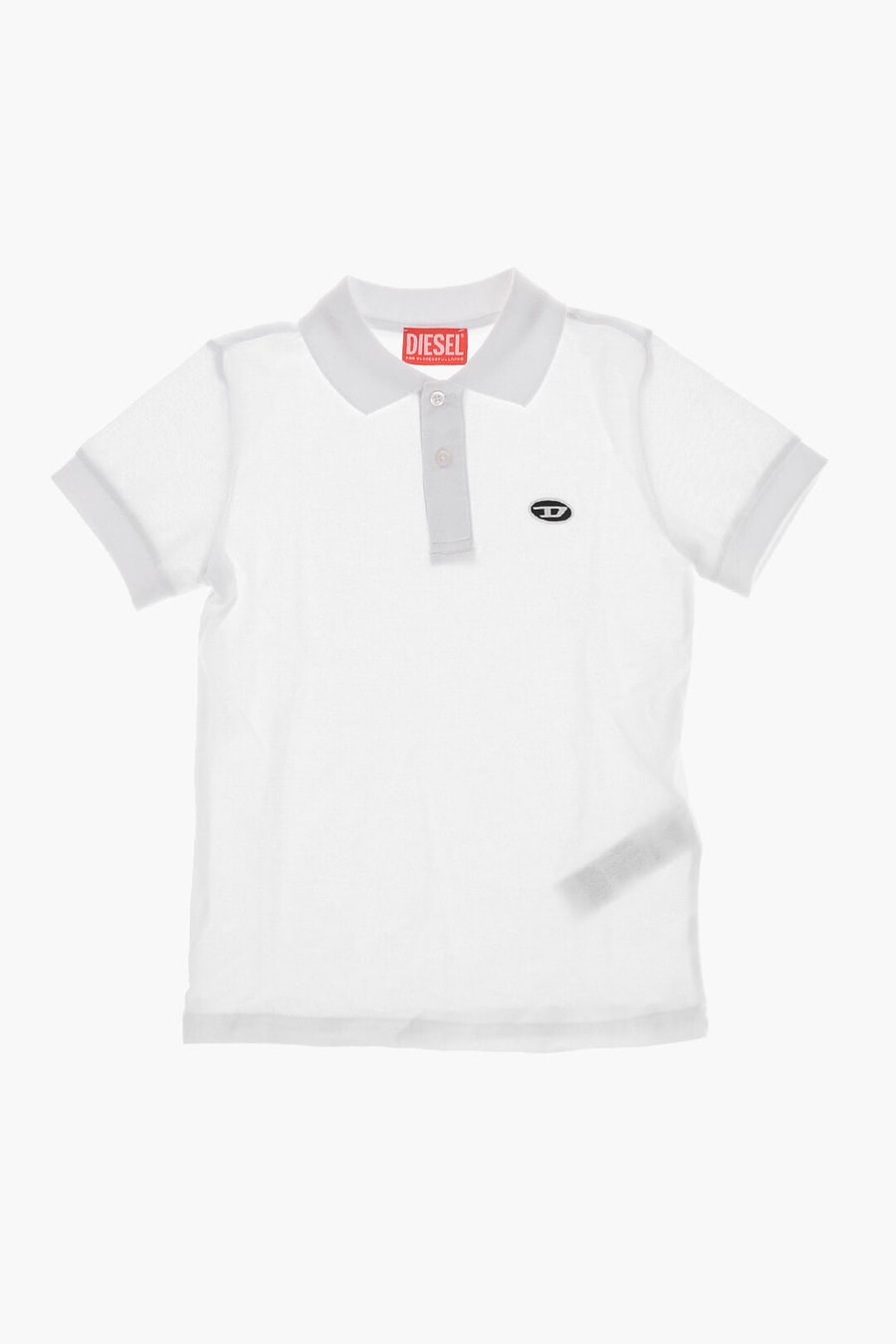 Diesel Kids 0405~Cotton Piqué Polo with Oval-D Logo