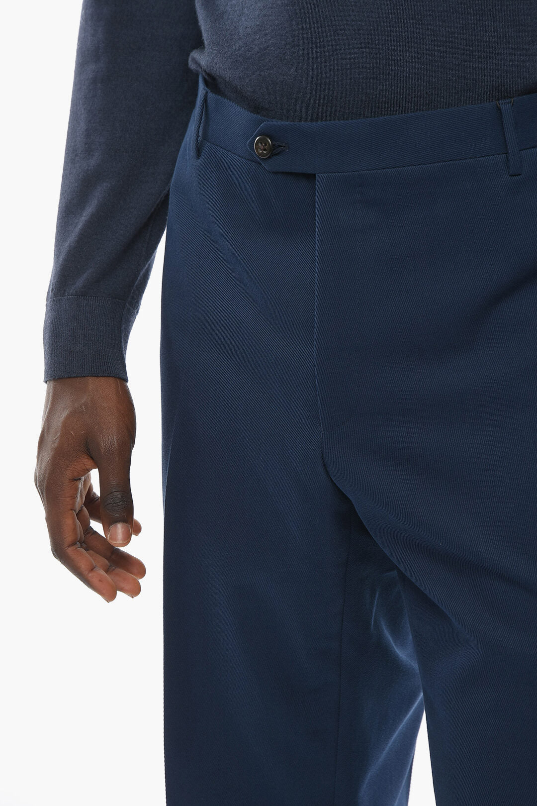 Corneliani 2405~Cotton Twill Pants ACADEMY, view 2