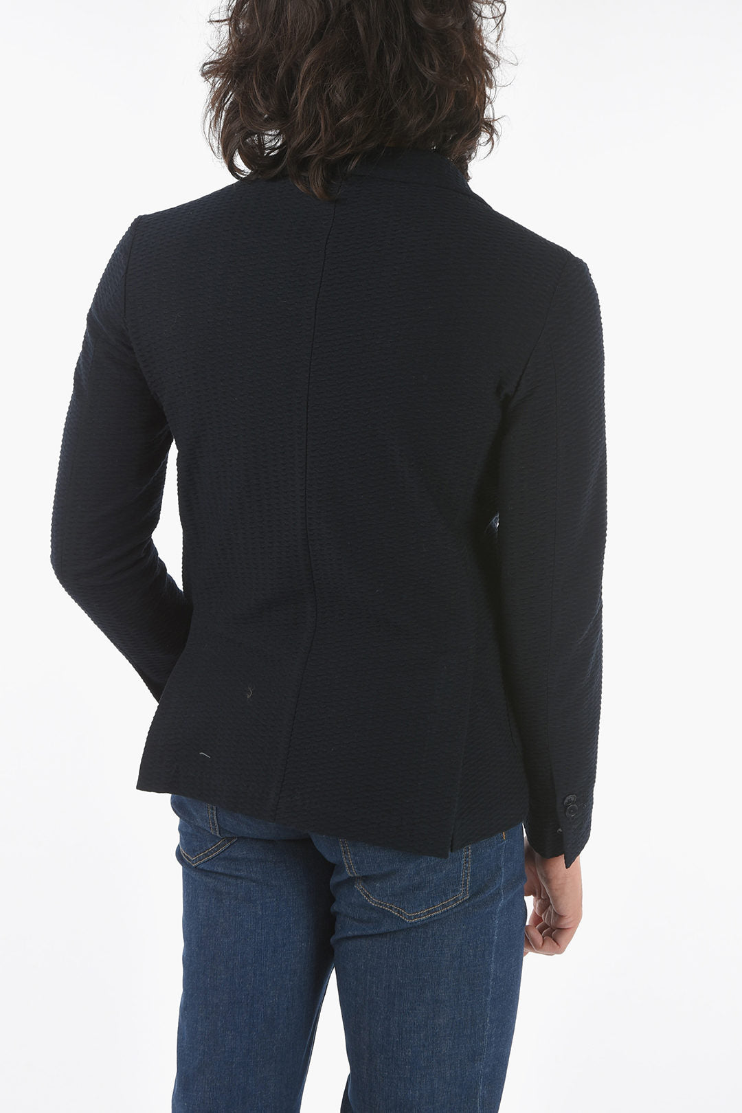 Corneliani 2550~CC COLLECTION Two-Button Cotton Jacket Two Vents Classic Lapel, view 2