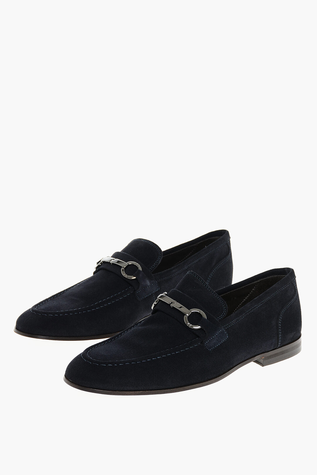 Corneliani 2405~Suede Bit Loafers with Leather Sole