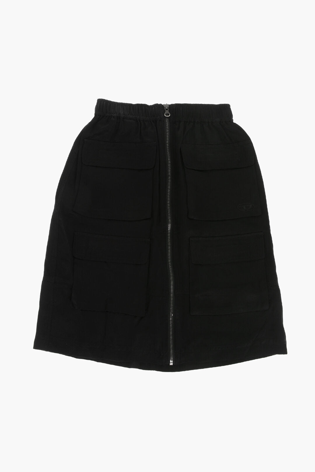 Diesel Kids 1500~Satin Cargo Skirt With Tone-on-Tone Monogram
