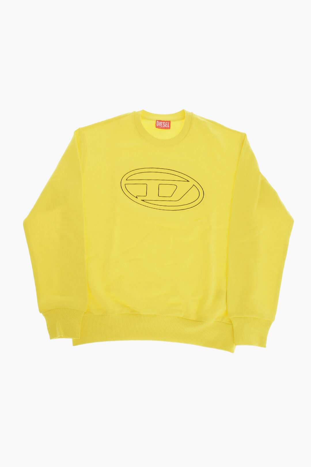 Diesel Kids 3000~Cotton Crewneck Sweatshirt With Embossed Monogram