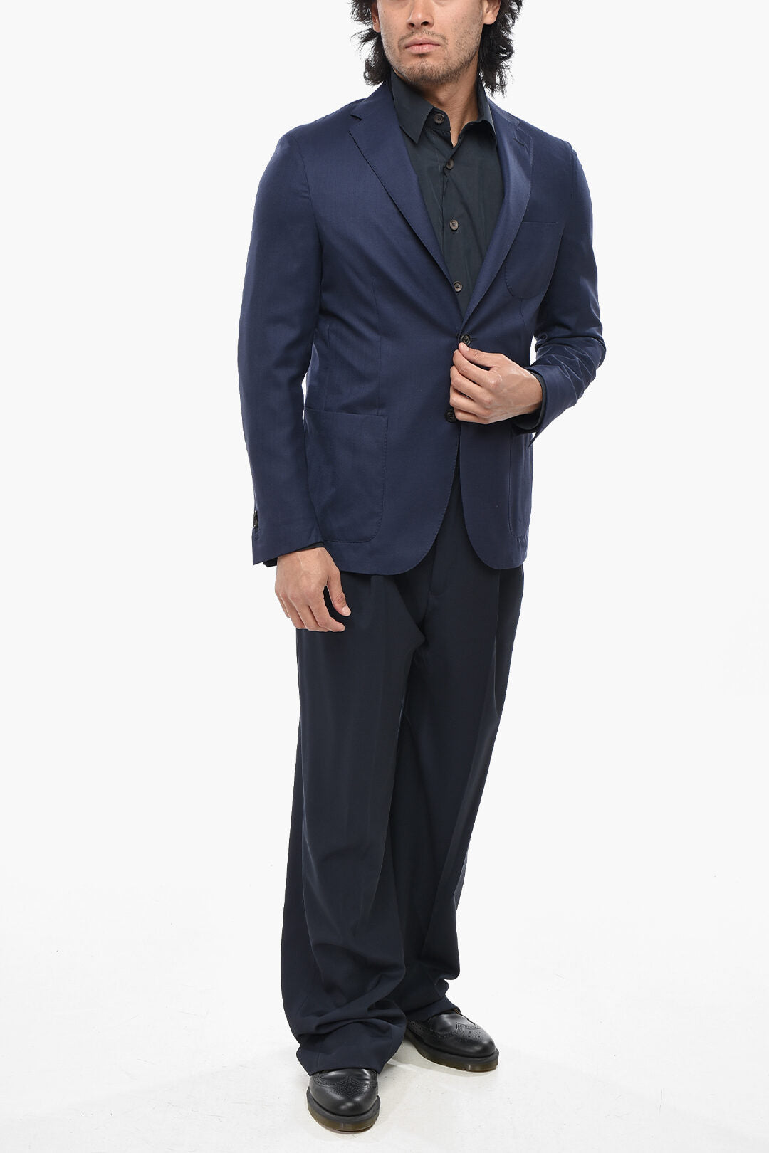 Corneliani 2405~Wool and Silk Unlined Blazer SPORTSWEAR, view 2