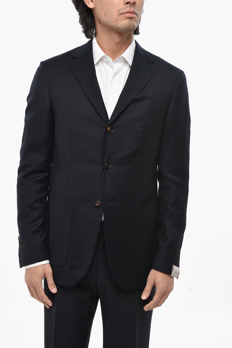 Corneliani 2405~CIRCLE Wool Unlined Blazer with Patch Pockets