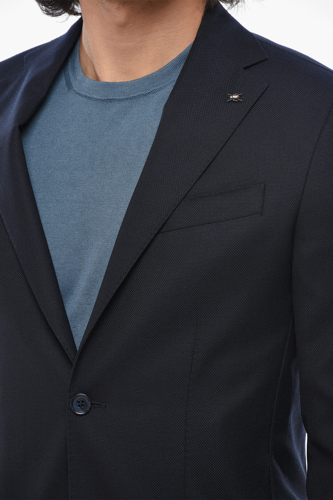 Corneliani 2405~CC COLLECTION Virgin Wool Hopsack Blazer REFINED, view 2