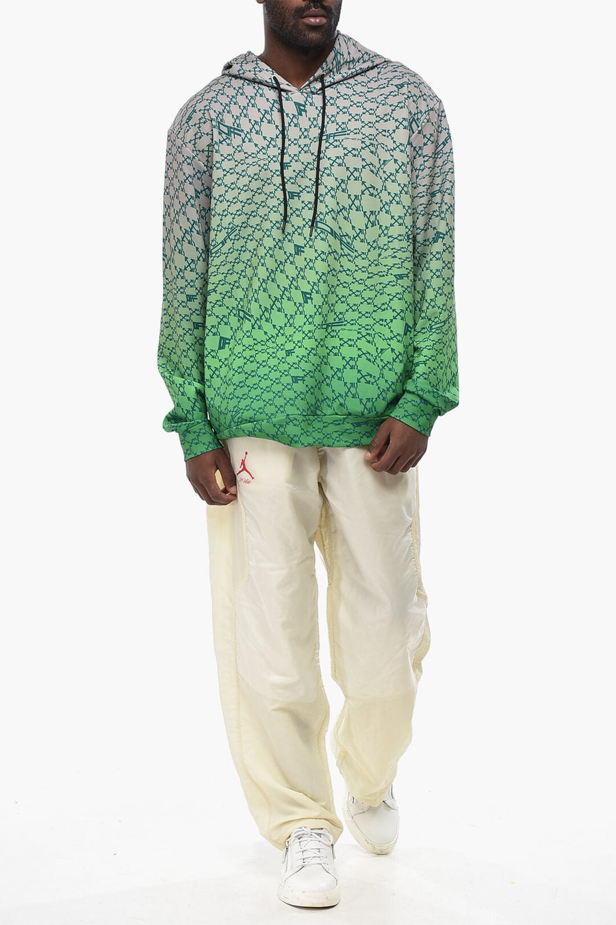 Off-White 2405~NIKE Nylon Pants With Elastic Waistband And Drawstring, view 5