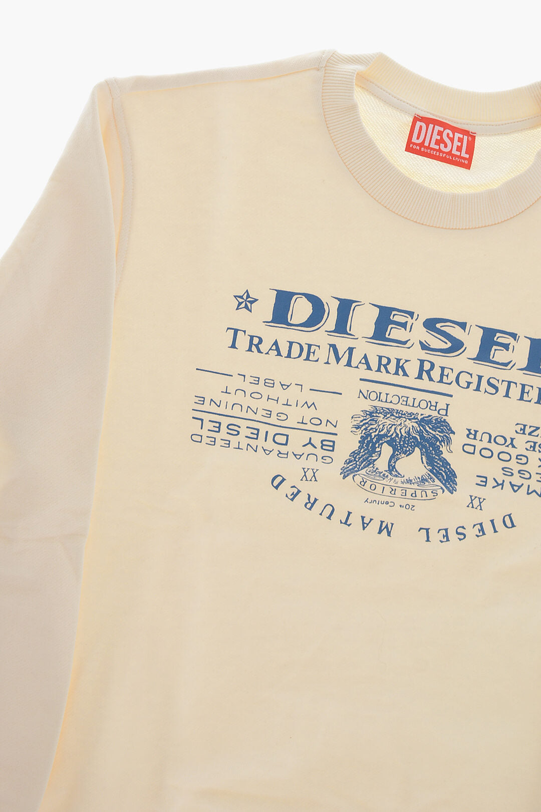 Diesel Kids 2405~Brushed Cotton Crewneck Sweatshirt With Front Print