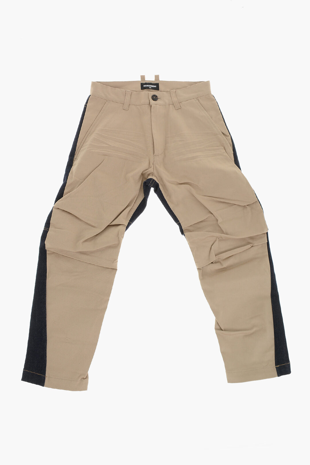 Dsquared2 Kids 2550~Straight-Leg Trousers With Denim Inserts