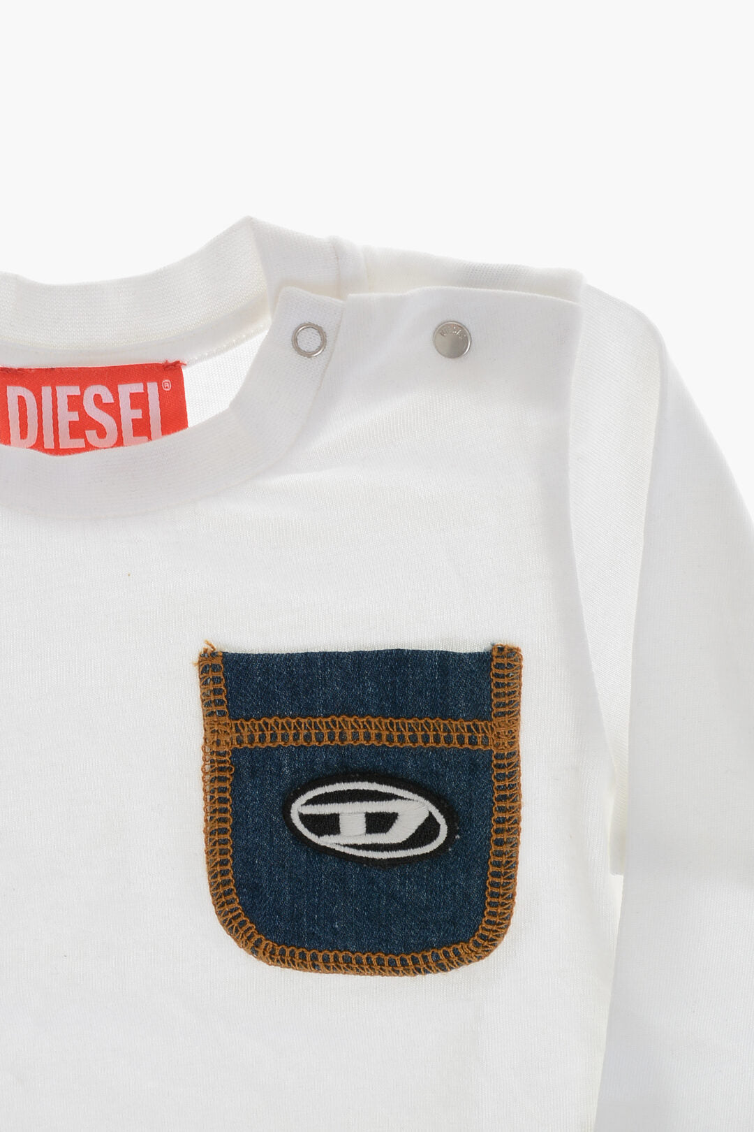 Diesel Kids 2405~Denim Pocket T-Shirt, view 2