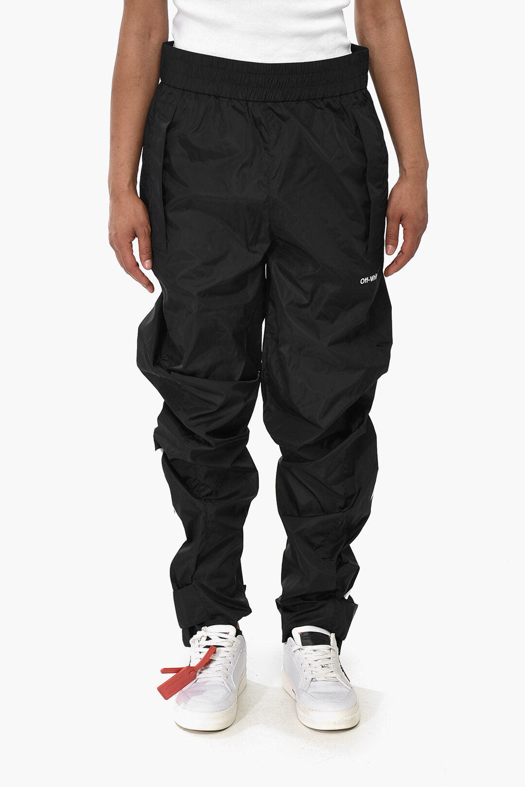 Off-White 3500~PERMANENT Nylon DIAG Pants With Prints