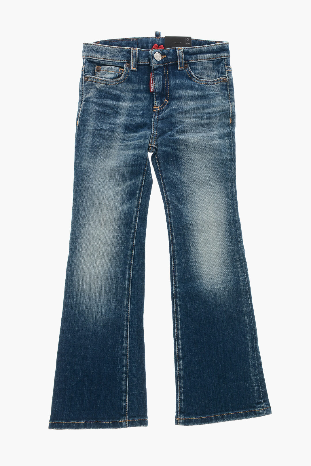Dsquared2 Kids 0405~Flare Twiggy Jeans With Regular Waist
