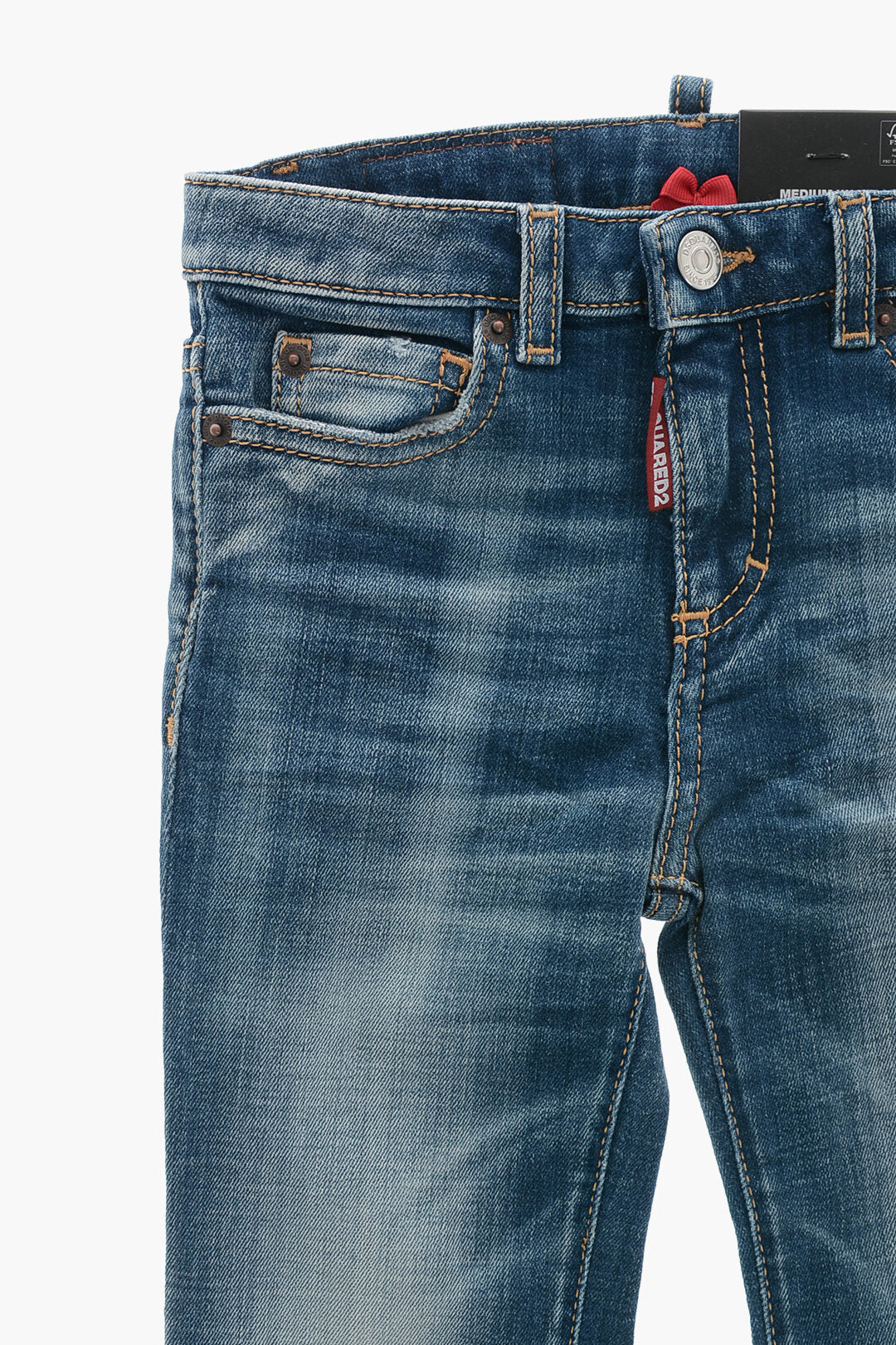 Dsquared2 Kids 0405~Flare Twiggy Jeans With Regular Waist, view 2