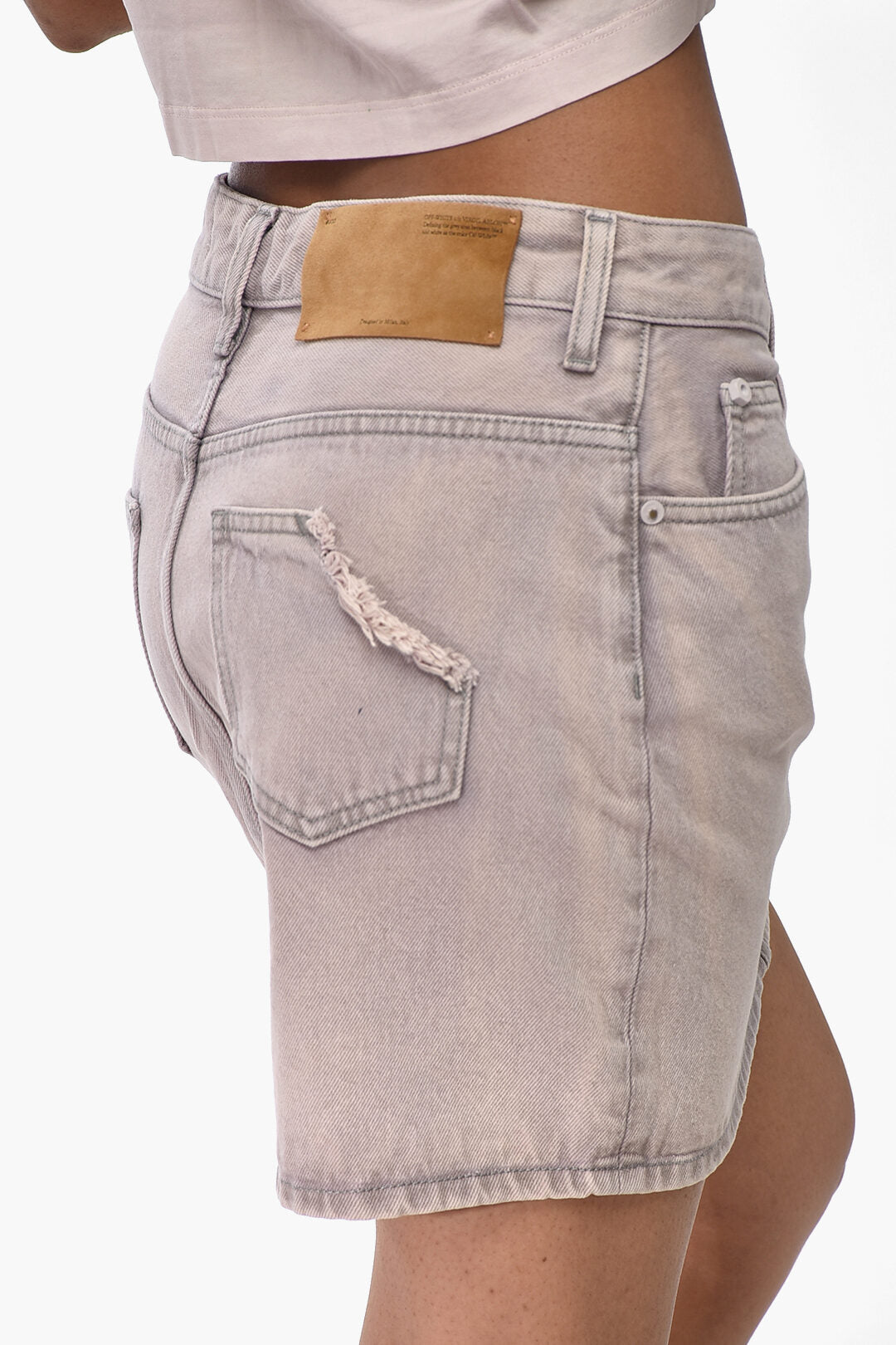 Off-White 3050~5-Pocket Denim Miniskirt