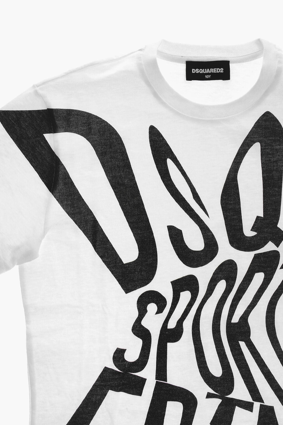Dsquared2 Kids 0550~SPORT EDTN X Crewneck T-Shirt, Solid Colour with Contrast Print, view 2