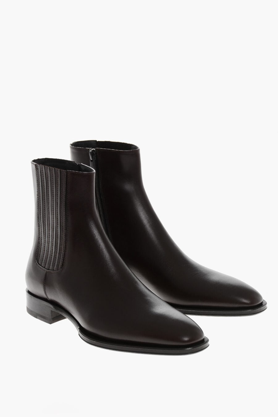 Dsquared2 2405~Leather Chelsea Boots D2 CLASSIC With Internal Zip
