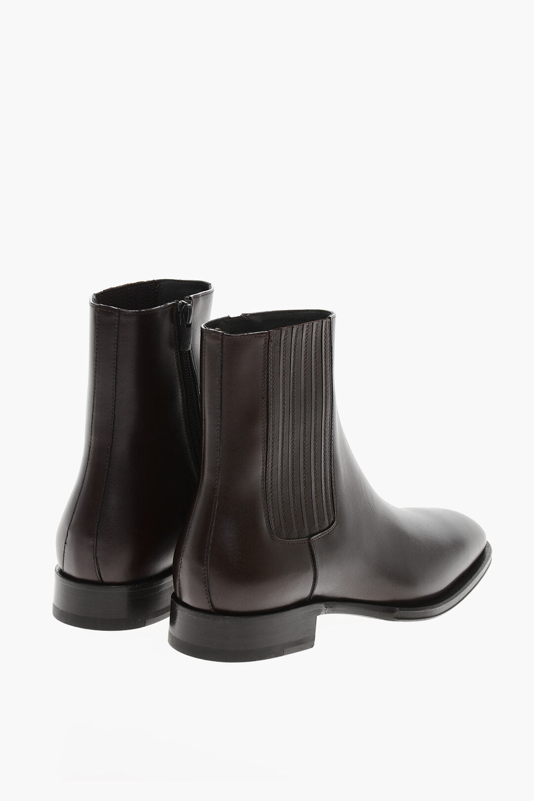 Dsquared2 2405~Leather Chelsea Boots D2 CLASSIC With Internal Zip, view 2
