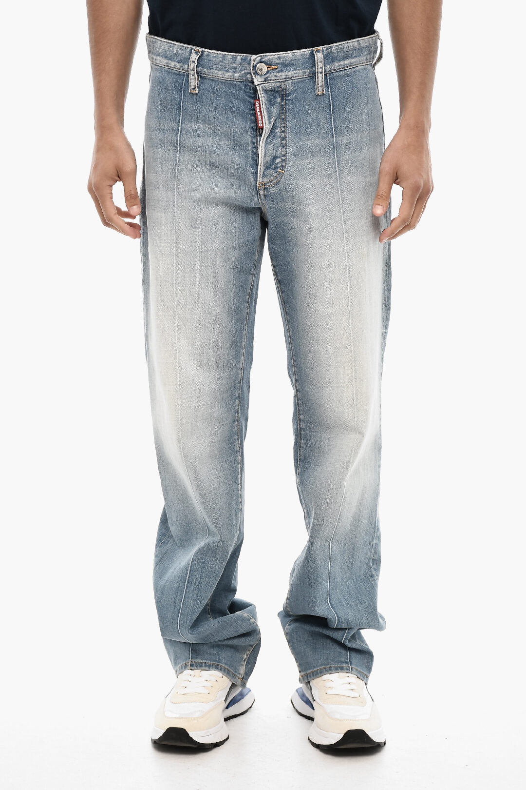 Dsquared2 2405~Stone-Washed Regular-Rise Jeans