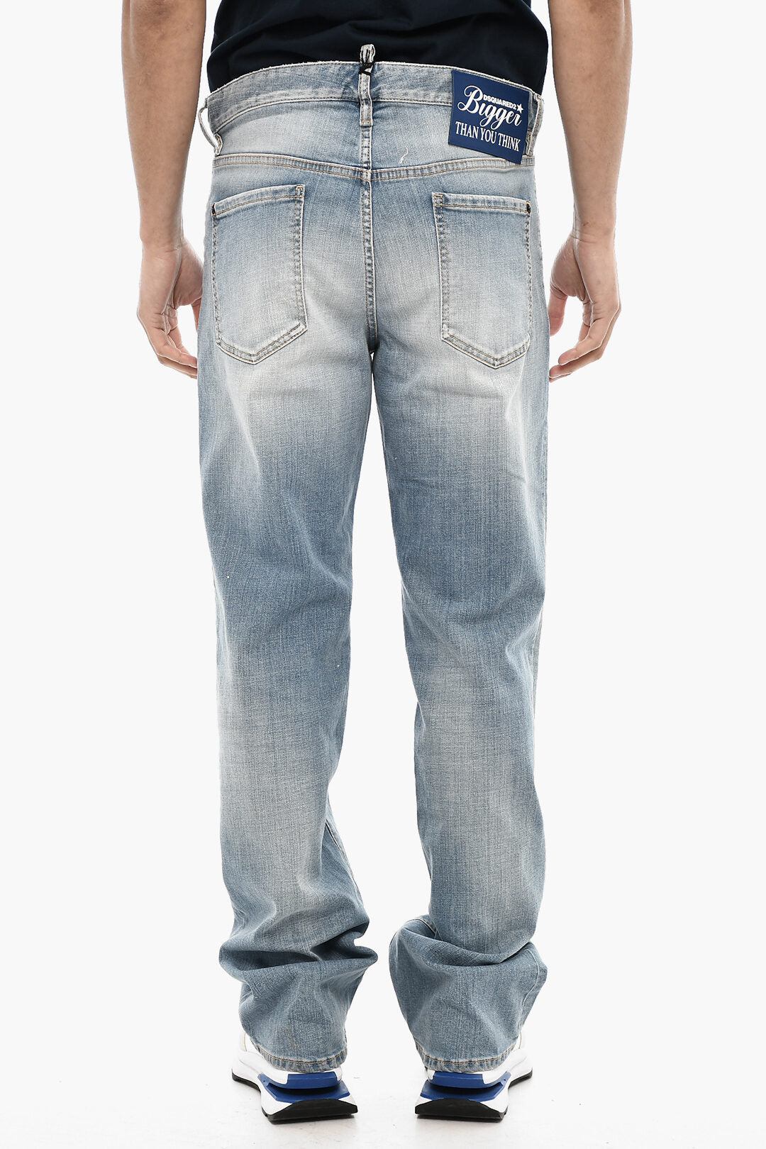 Dsquared2 2405~Stone-Washed Regular-Rise Jeans, view 2