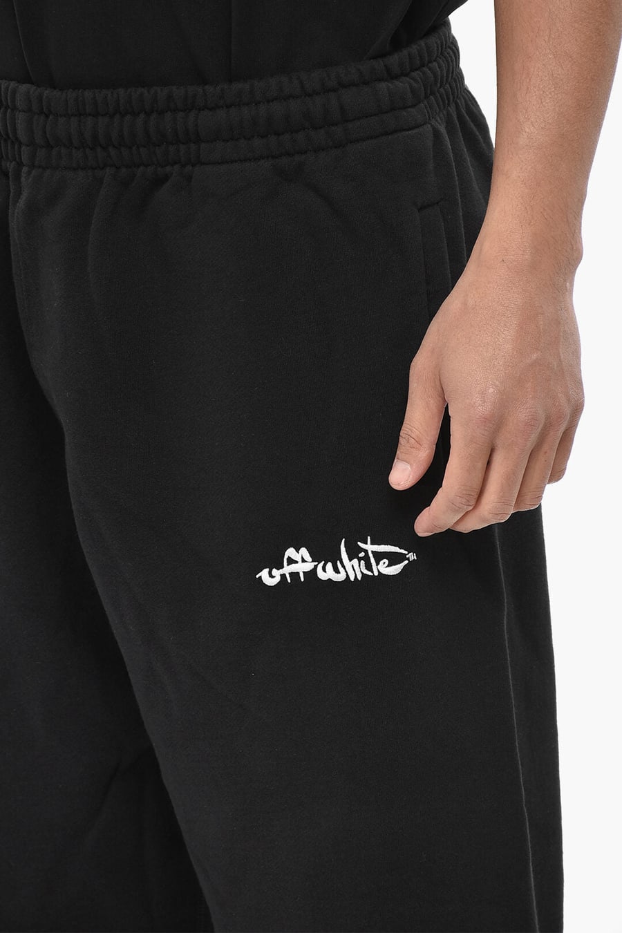 Off-White 3500~Cotton Joggers SCRIPT With Embroidered Logo