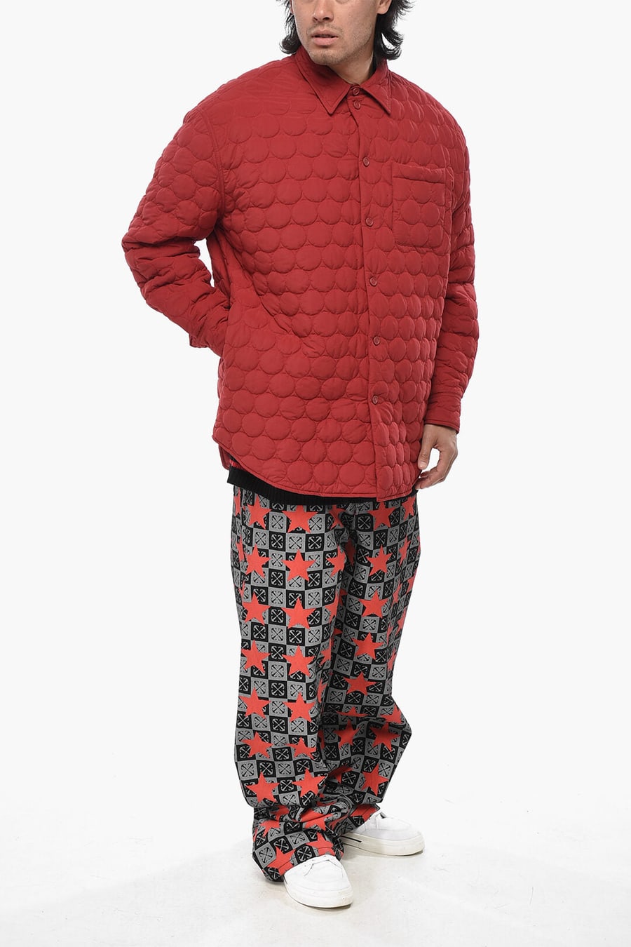 Off-White 2550~Quilted Jacket PATCH ARROW with Snap Buttons, view 4
