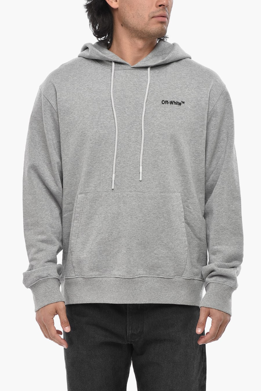 Off-White 2470~PERMANENT Brushed Cotton Hoodie FOR ALL