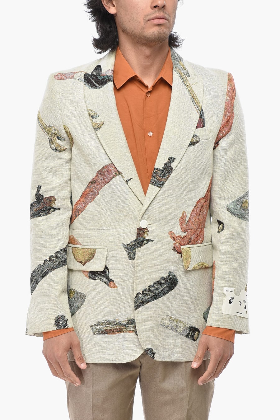 Off-White 2500~TAILORING Jacquard Blazer PASCAL