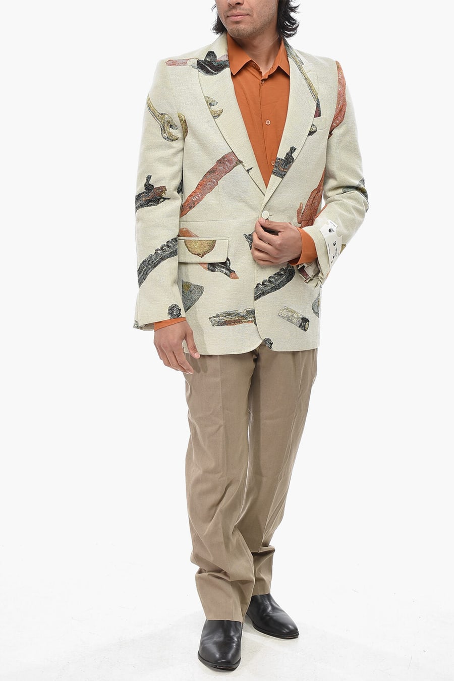 Off-White 2500~TAILORING Jacquard Blazer PASCAL, view 4