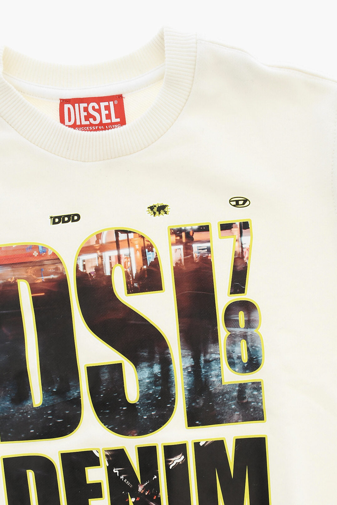Diesel Kids 2405~Crewneck Sweatshirt DSL JEANS With Print, view 2