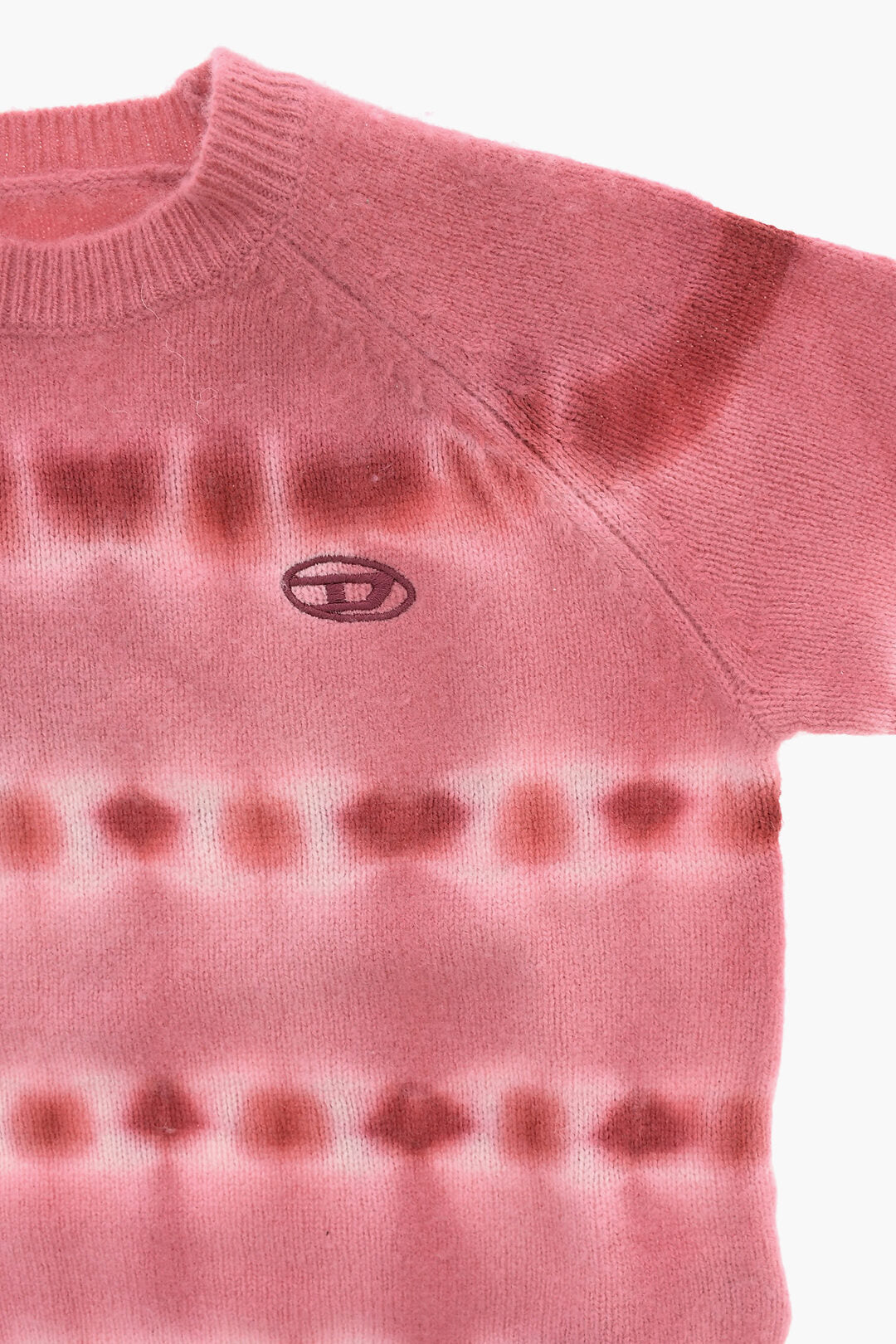 Diesel Kids 3050~Wool Crewneck Sweater With Tie-Dye Pattern, view 2
