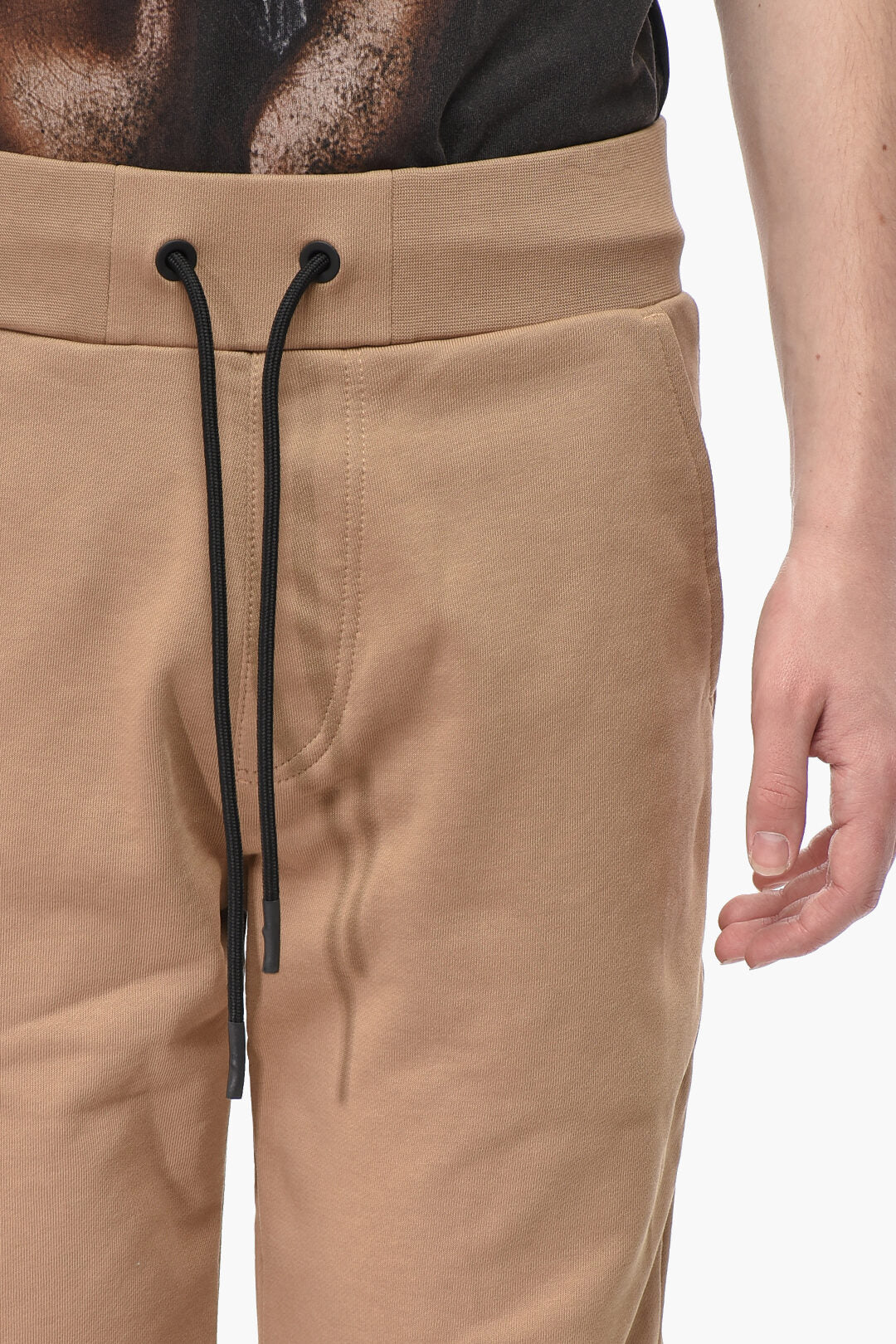 Iceberg 2405~Brushed Cotton Joggers with Ribbed Cuffs