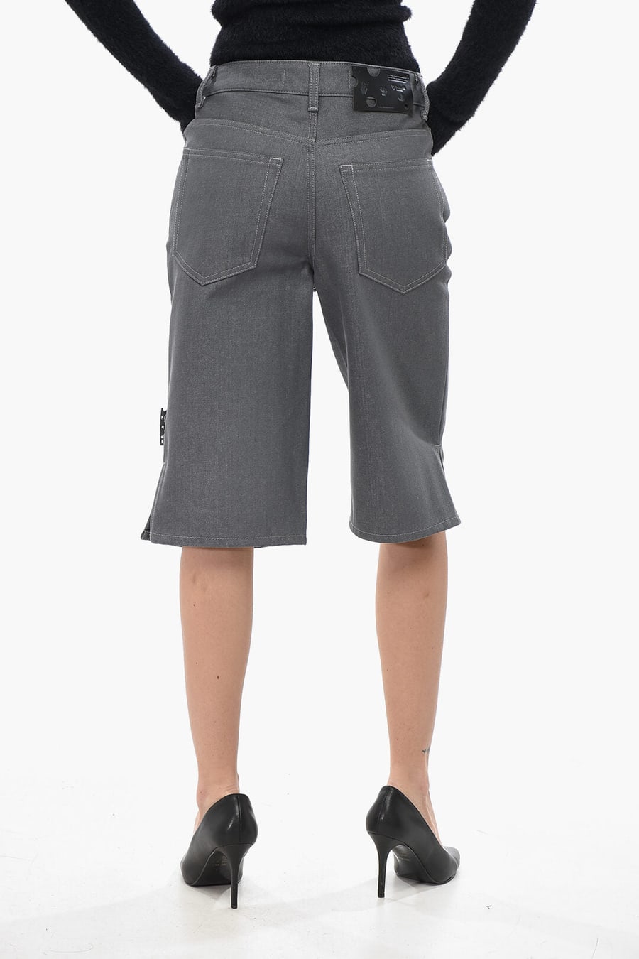 Off-White 2470~5-Pocket Cotton Shorts, view 2