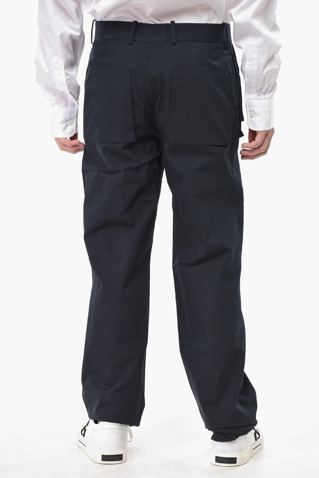 Helmut Lang 2405~Cotton-Blend Multi-Pocket Trousers