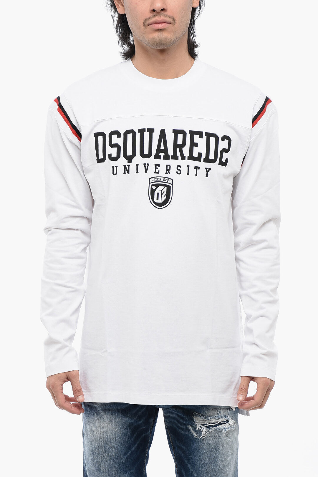 Dsquared2 2405~T-Shirt Varsity with Contrast Print