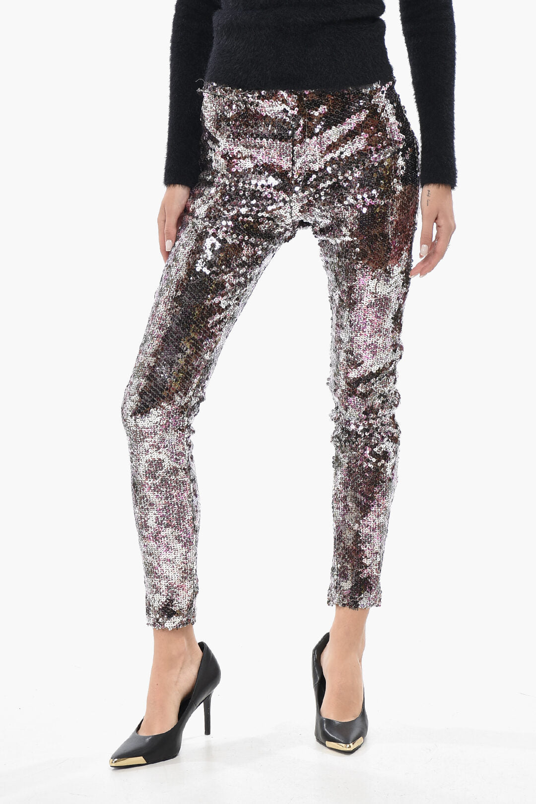 Isabel Marant 2550~Sequin Skinny-Fit Trousers BELLA