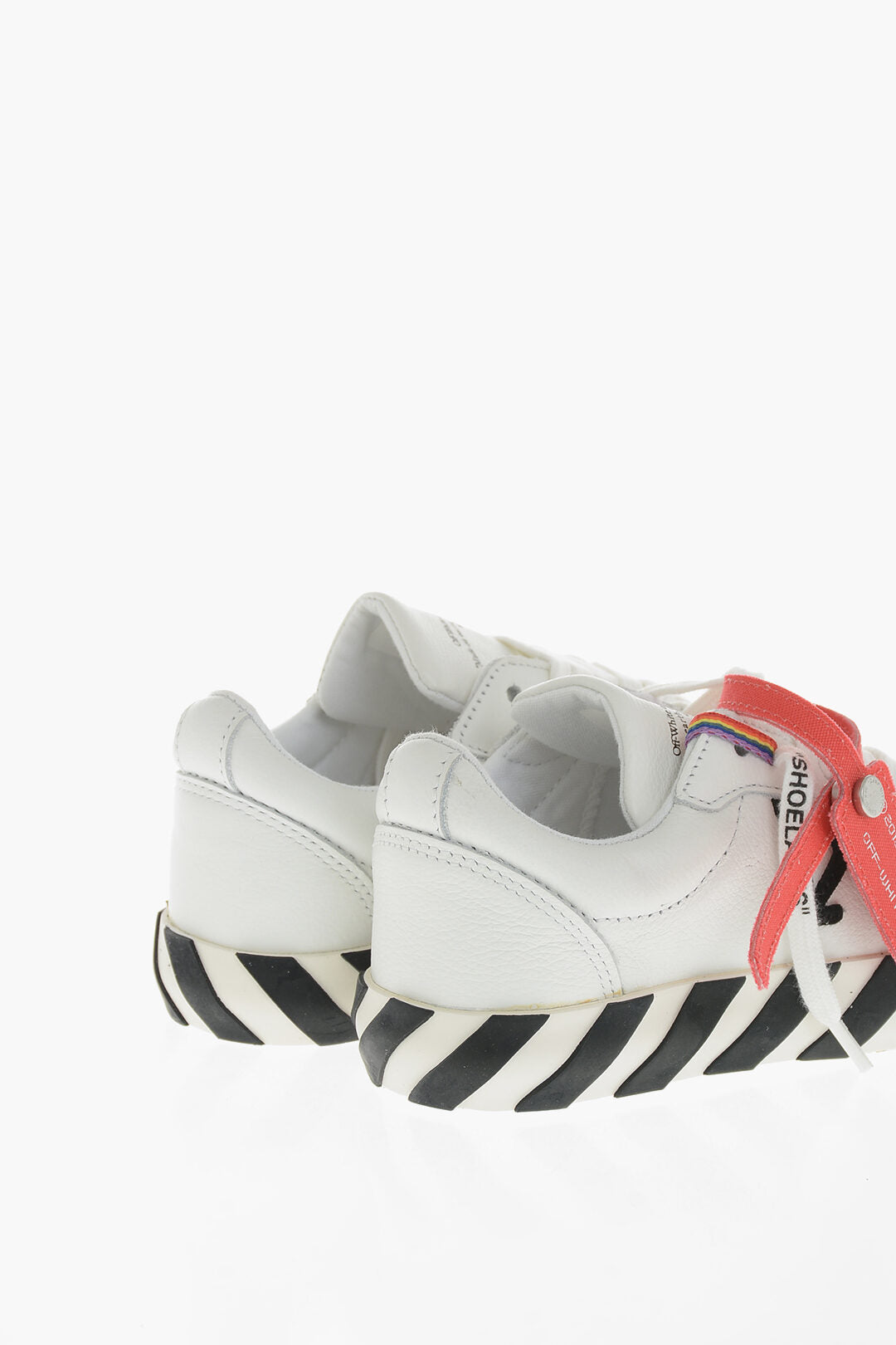 Off-White Kids 0550~Low Leather Sneakers VULCANIZED With Contrast Details