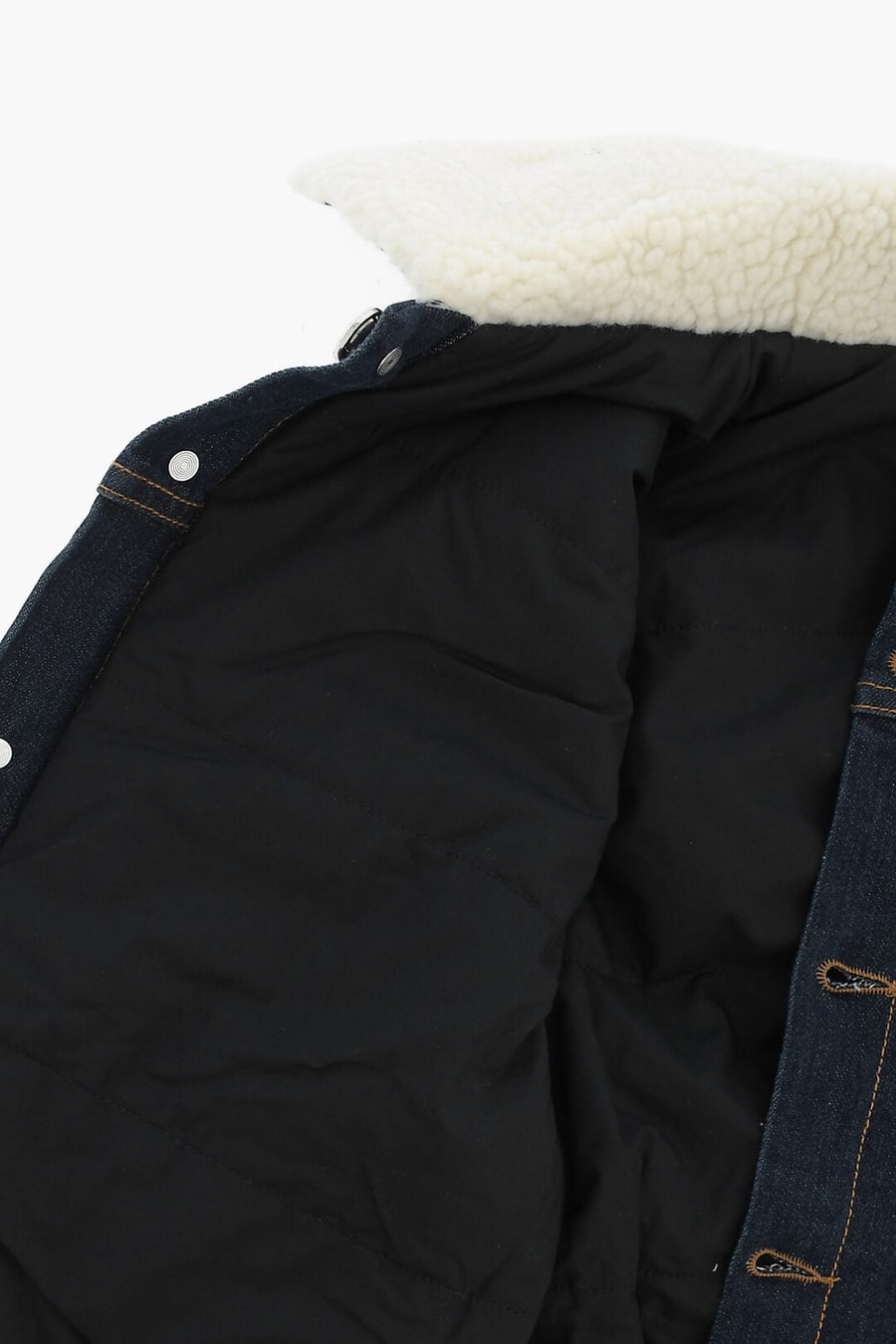 Marni Kids 0405~Denim Jacket with Silver-Effect Buttons, view 4