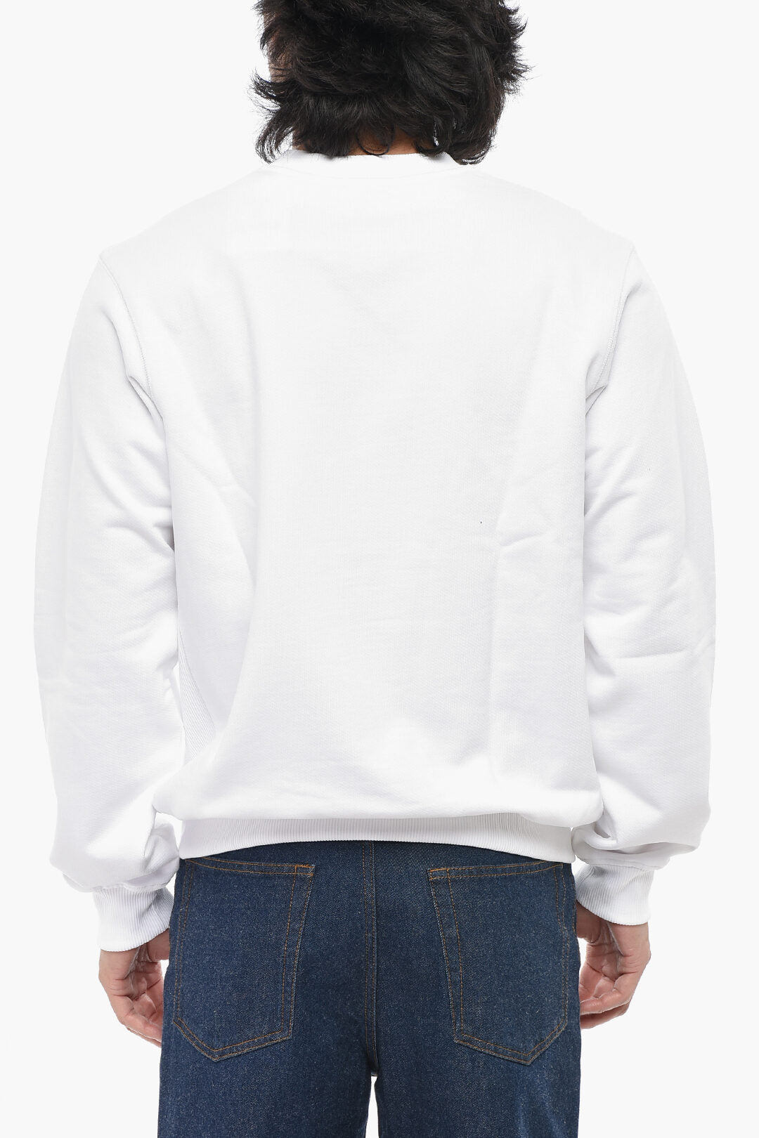Casablanca 2405~Garment-Dyed Cotton Crewneck Sweatshirt EQUIPEMENT SPORTIF, view 2