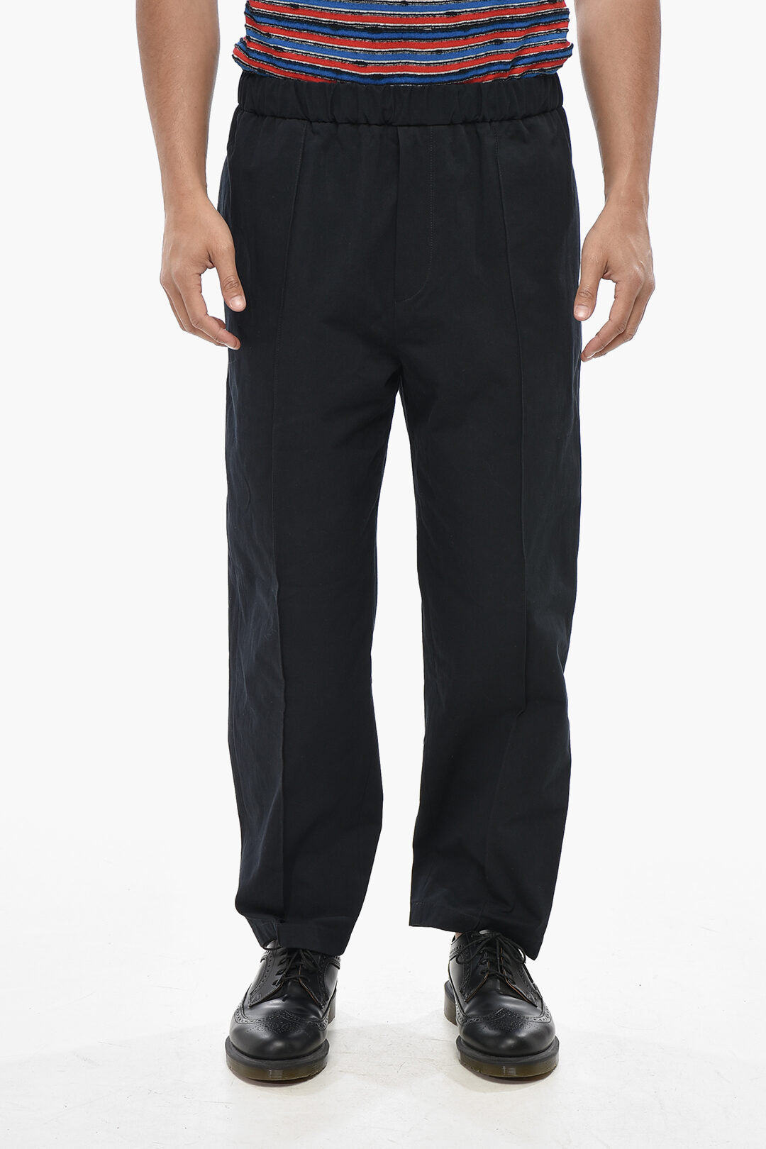 Jil Sander 2550~Cotton Casual Pants with Elasticated Waist