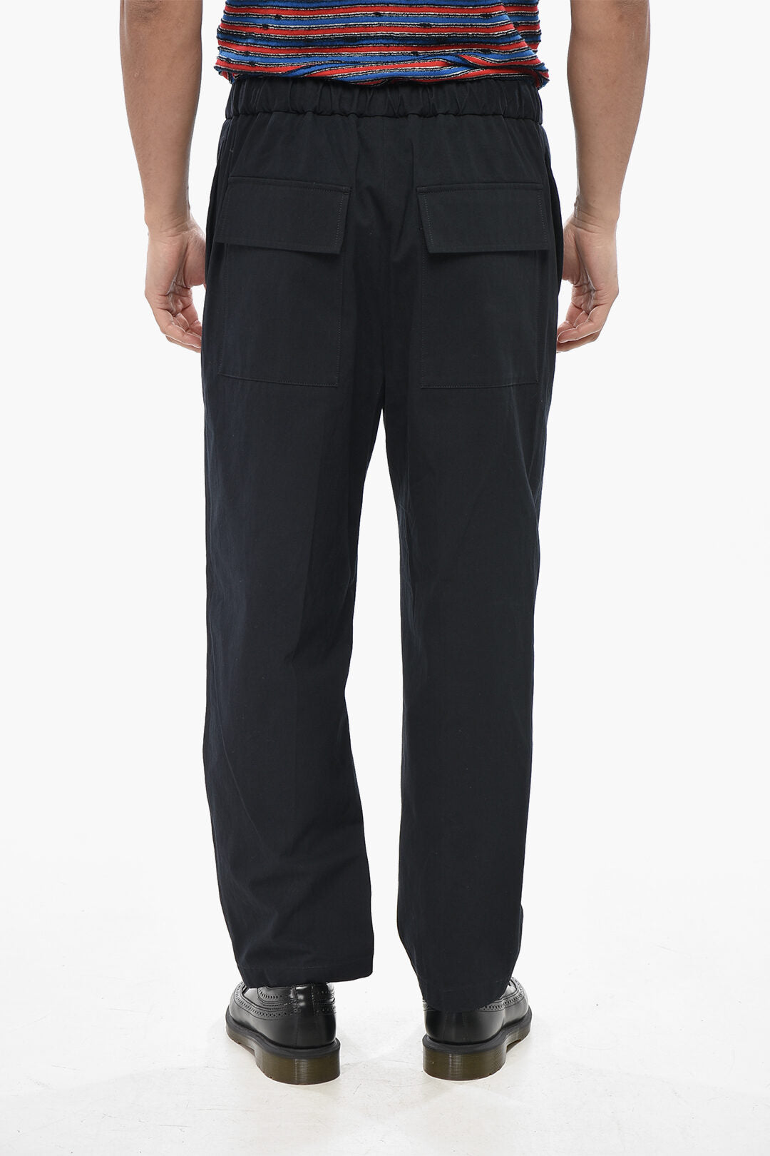 Jil Sander 2550~Cotton Casual Pants with Elasticated Waist, view 2