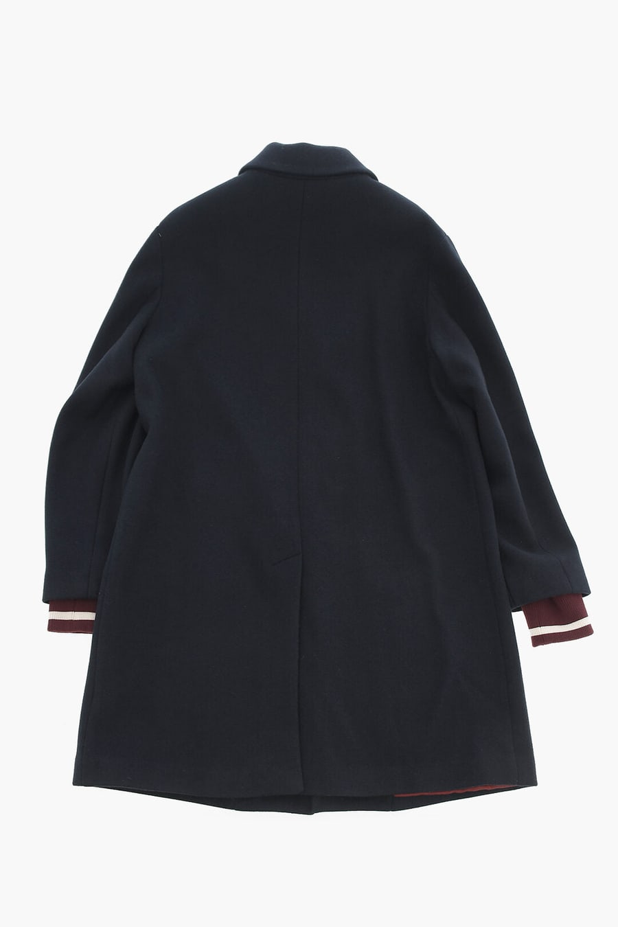 Dsquared2 Kids 2405~Single-Breasted Solid-Color Coat with Logo Patch, view 3