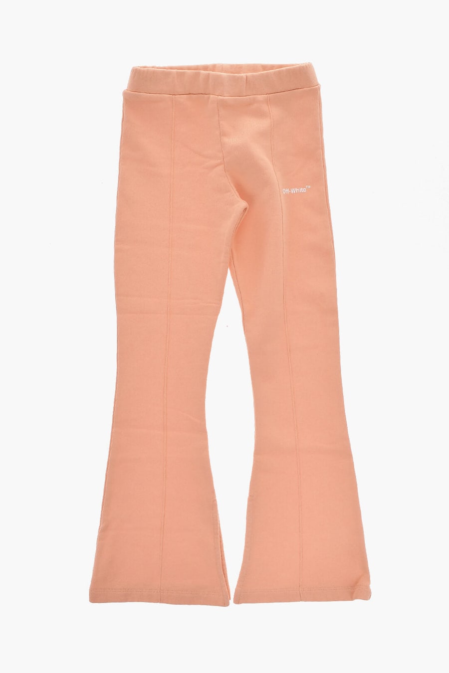 Off-White Kids 0950~Solid Flared Joggers with Ankle Slit