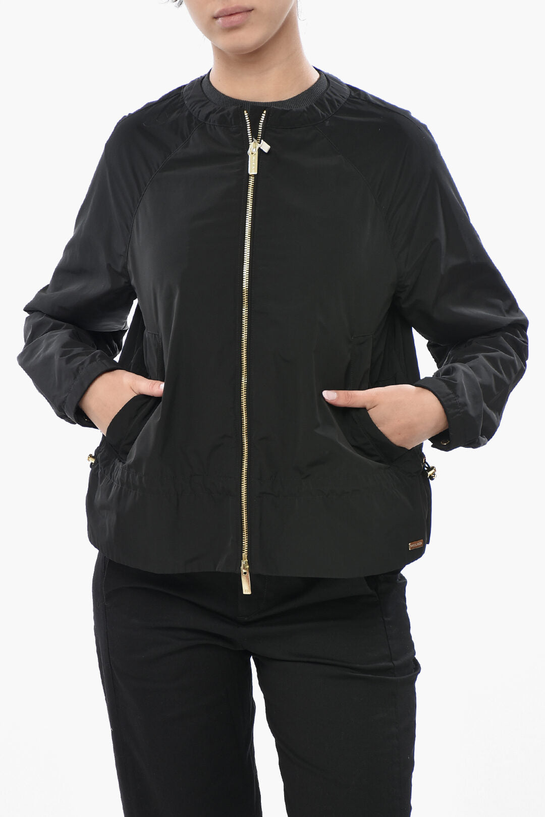 Woolrich 3500~Light Bomber Jacket CITY with Gold-Effect Zip Closure