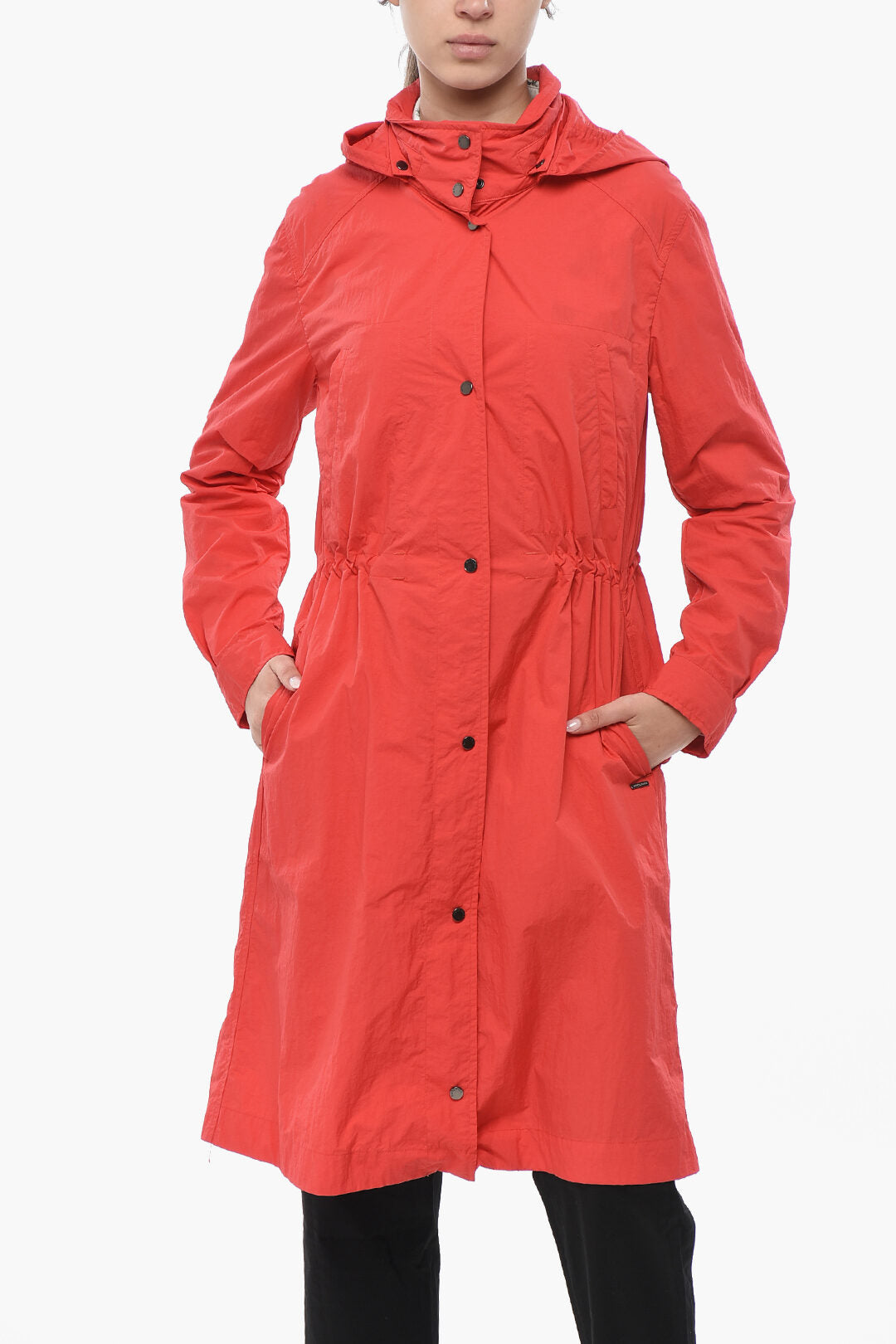 Woolrich 2550~Nylon Coat TICKSEED with Removable Hood
